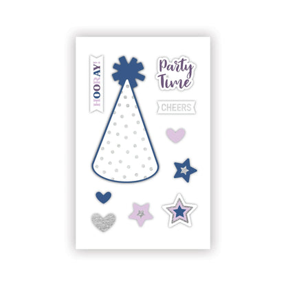 Party Hat Foiled Embellishments