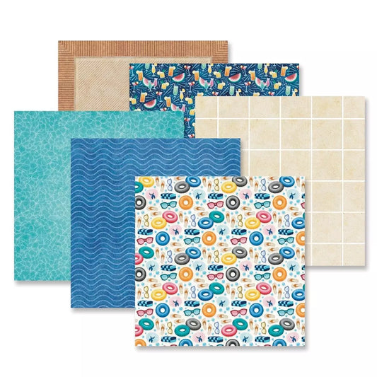 Poolside Paradise Designer Paper