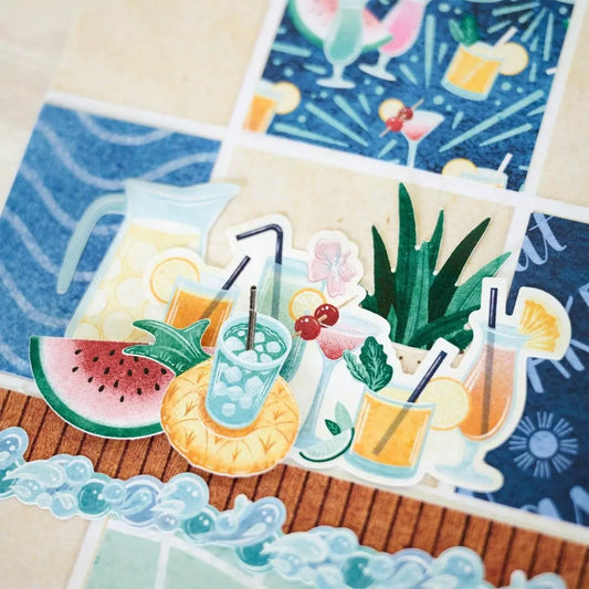 Poolside Paradise Stickers