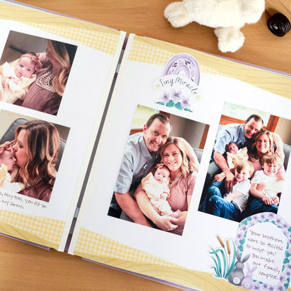 Welcome Baby Purple 12x12 Lilac Fast2Fab Album