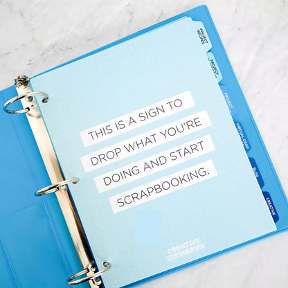 Creative Motivation Binder With Dividers