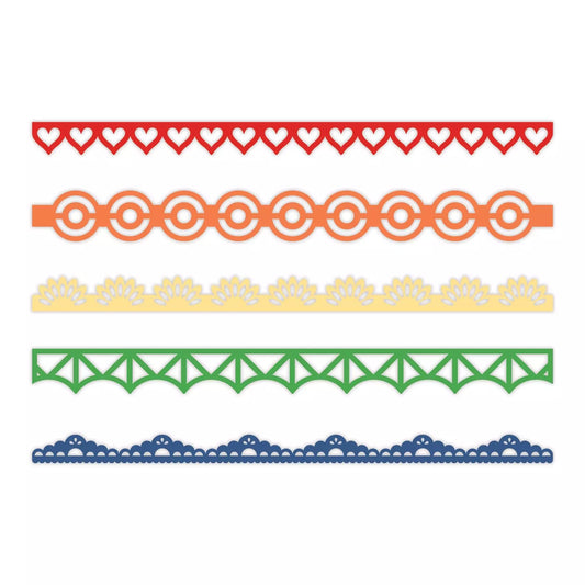 Rainbow Edges Laser Cut Border Embellishments