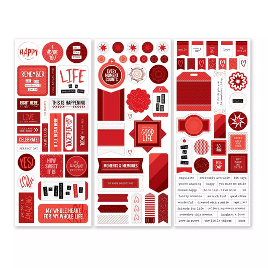 Totally Tonal Red Stickers