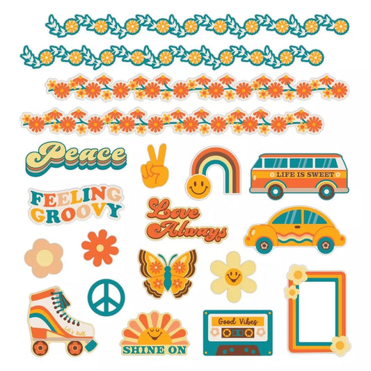 Retro Vibes Embellishments (20/pk)