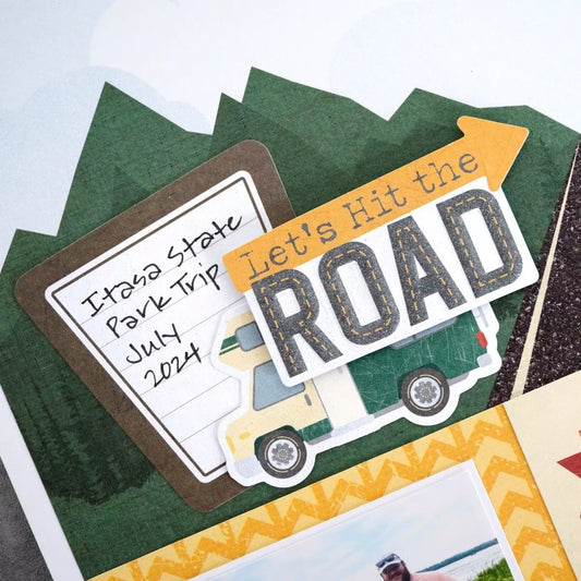 Hit the Road Embossed Embellishments (40/pk)