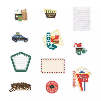 Hit the Road Embossed Embellishments (40/pk)