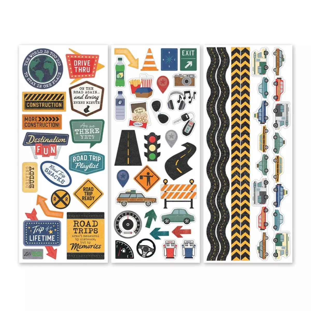 Hit the Road Stickers (3/pk)
