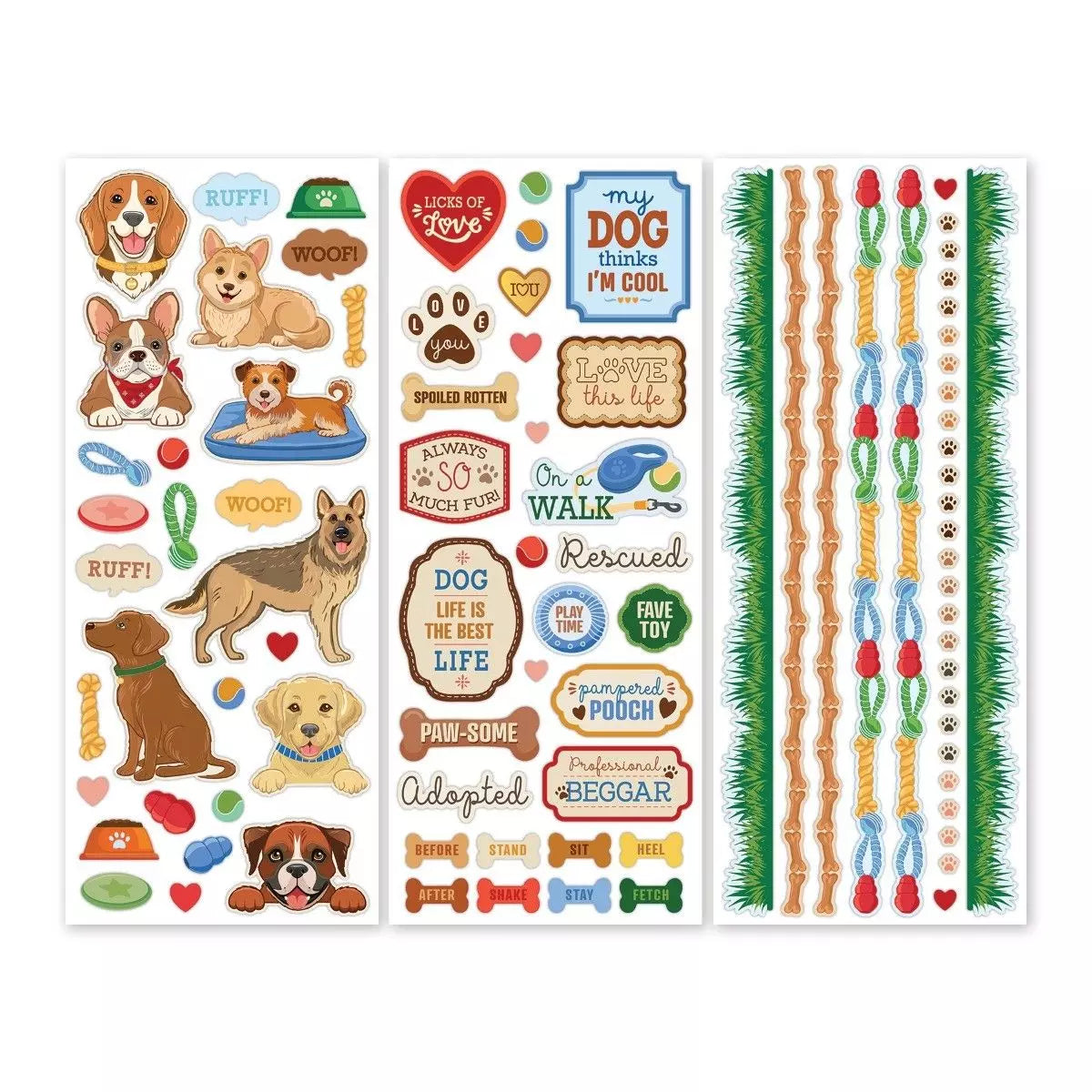 Ruffin' It Stickers (3/pk)