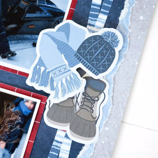 Flurry of Fun Sledding Embellishments