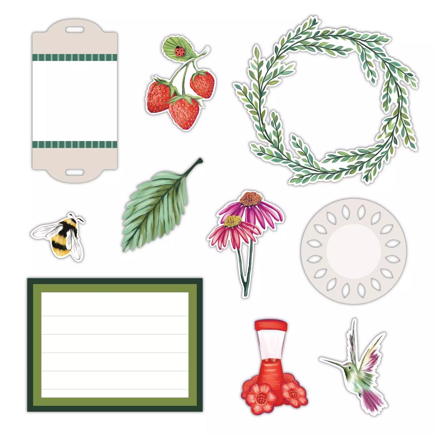 Painted Garden Embellishments