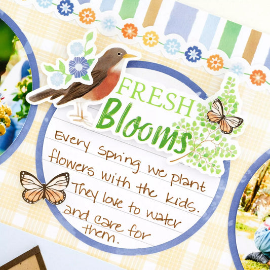 Birds & Blossoms Stickers (3/pk)