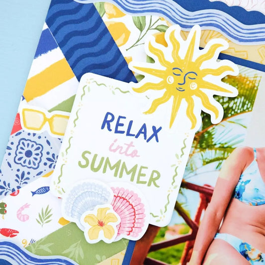 Relax Into Summer Stickers (3/pk)
