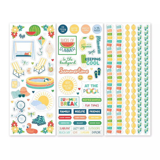Summer Break Stickers (3/pk)