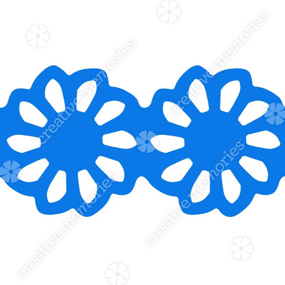 Sunflower Chain Scallop Border Punch