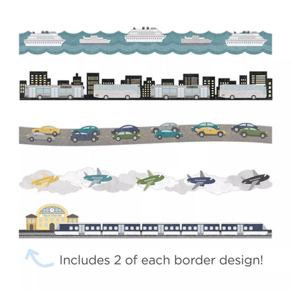 Passport to Adventure Layered Border Embellishments