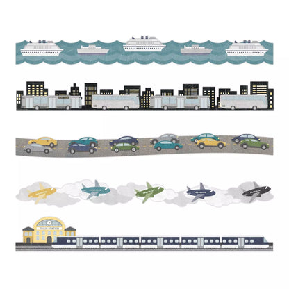 Passport to Adventure Layered Border Embellishments