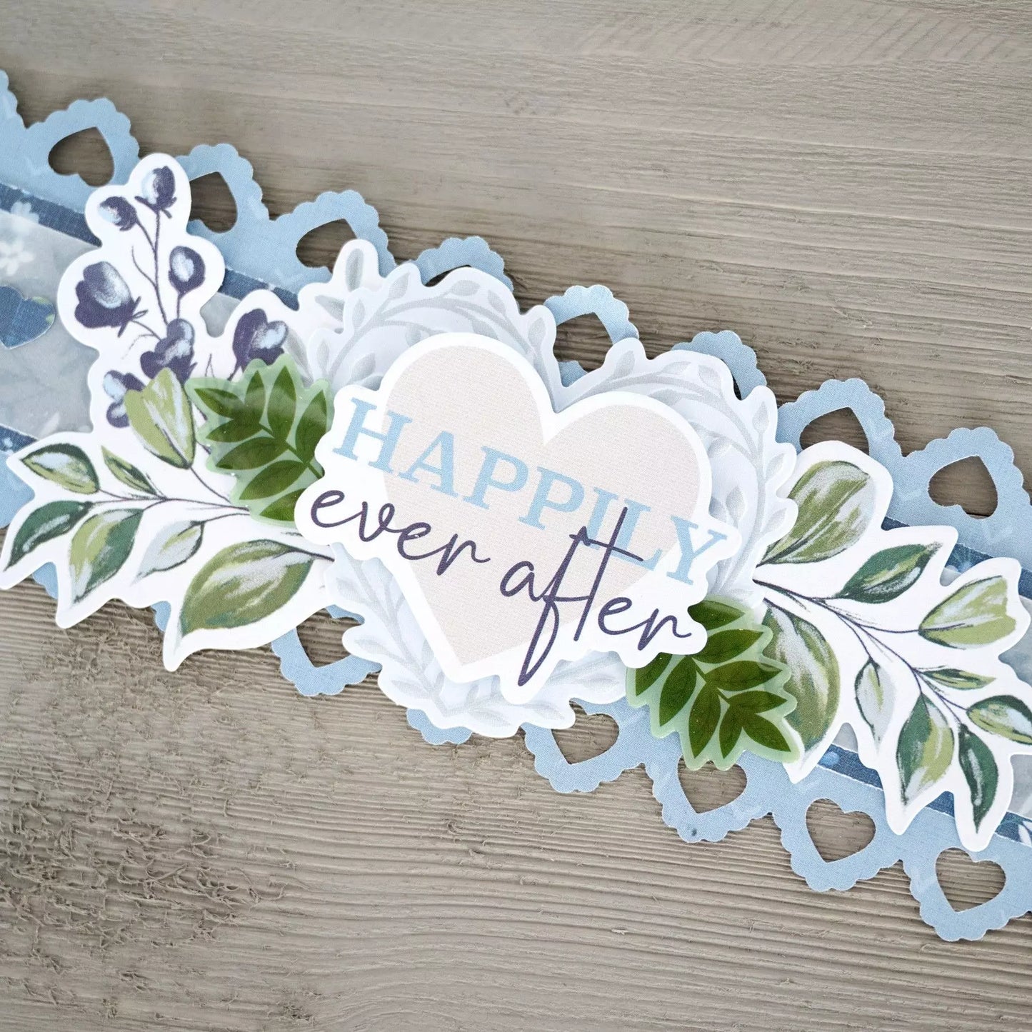 Something Blue Embossed Embellishments (40/pk)