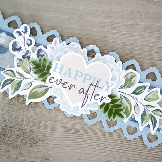 Something Blue Embossed Embellishments (40/pk)