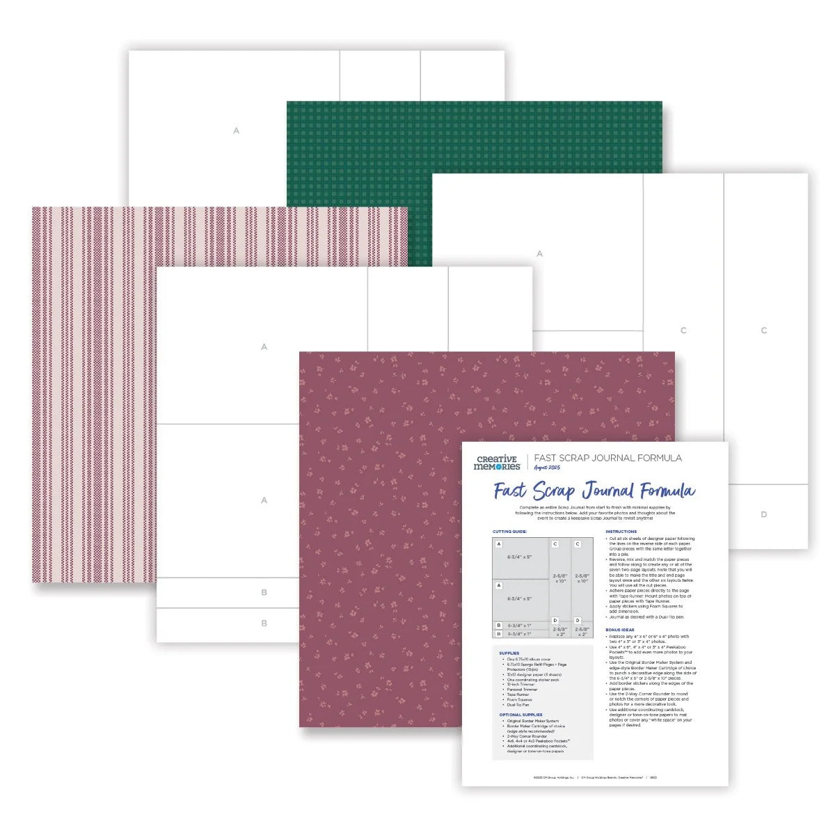 12x12 Wildflower Wishes Paper Pack (6/pk)