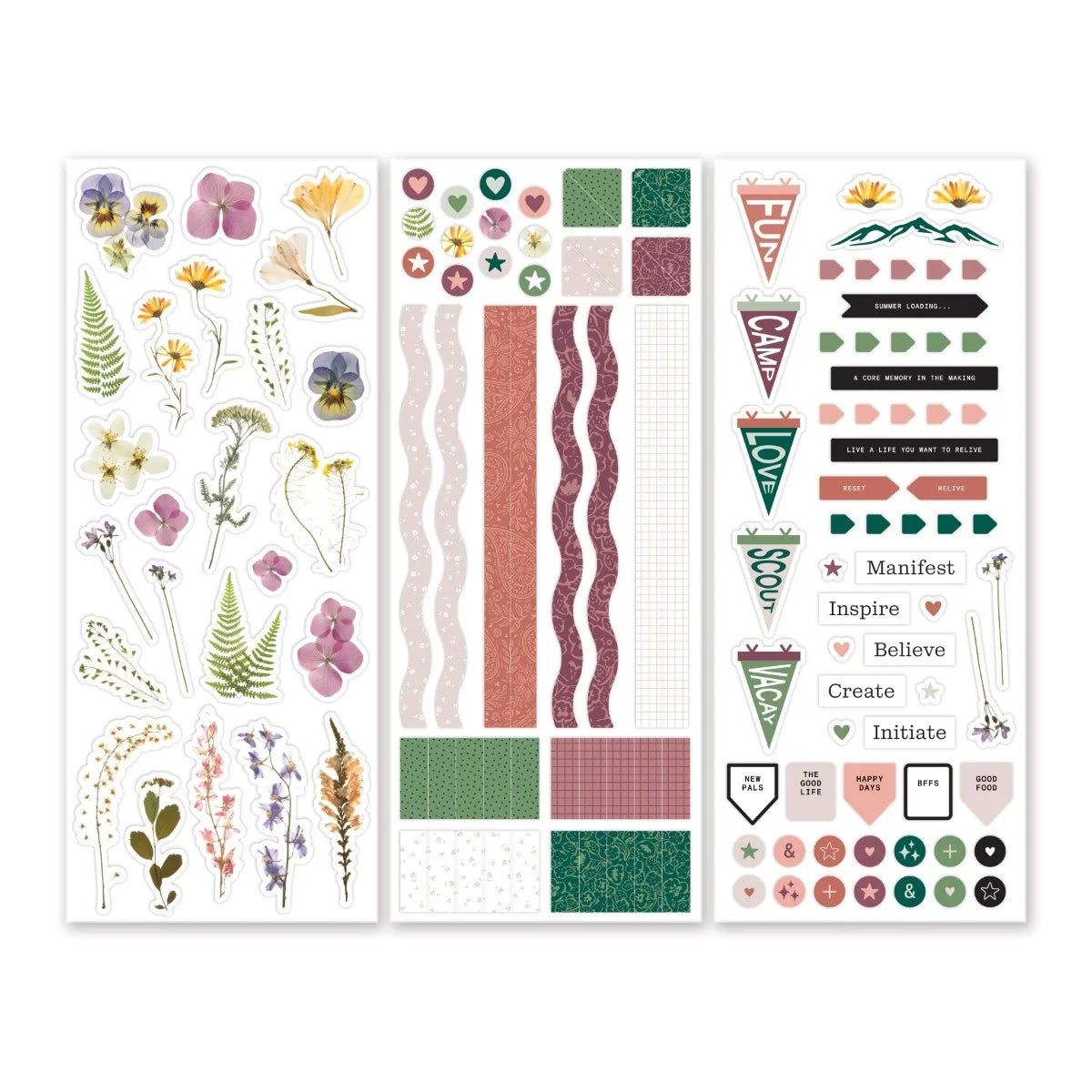 Wildflower Wishes Stickers (3/pk)