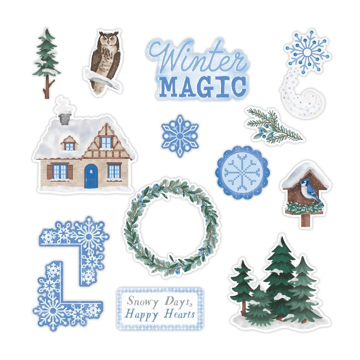Winter Bliss Embellishments (40/pk)