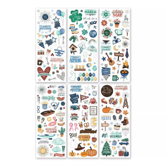 Noteworthy Days Stickers (6/pk)