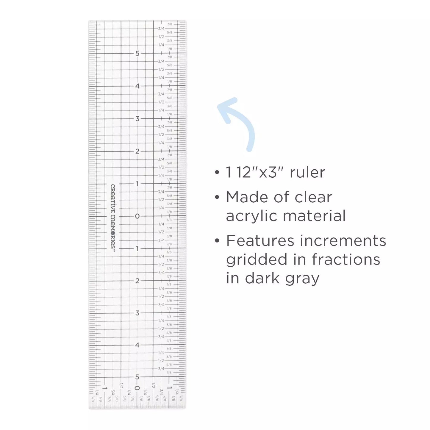 CM Zero Centering Ruler
