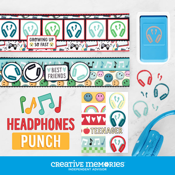 Headphones Shape Punch