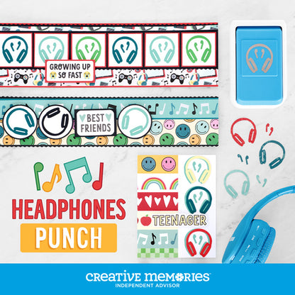 Headphones Shape Punch