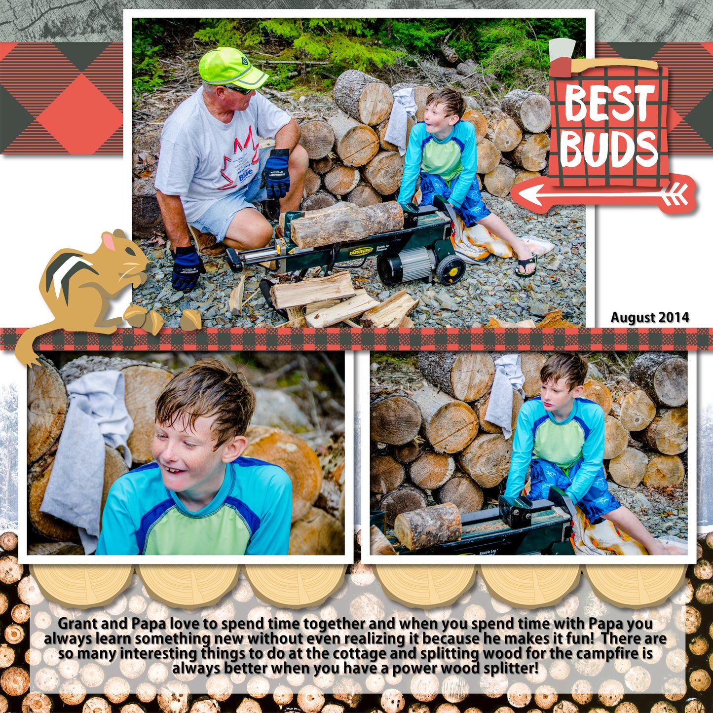 Lumberjack Fast2Fab 8x8 Plain Pages and Protectors (12/pk)