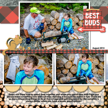 Lumberjack Fast2Fab 8x8 Plain Pages and Protectors (12/pk)