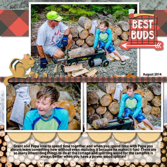 Lumberjack Fast2Fab 8x8 Plain Pages and Protectors (12/pk)