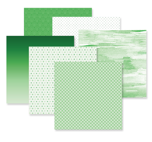 Totally Tonal Kelly Green Designer Paper Pack