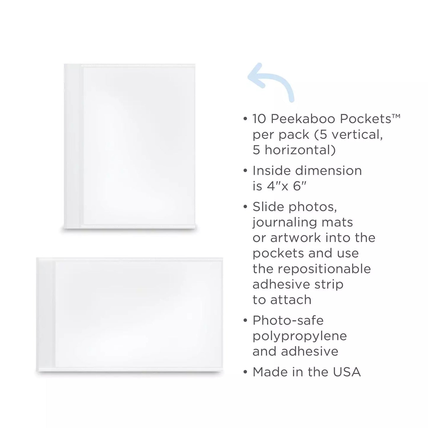 4x6 Peekaboo Pockets™ (10/pk)