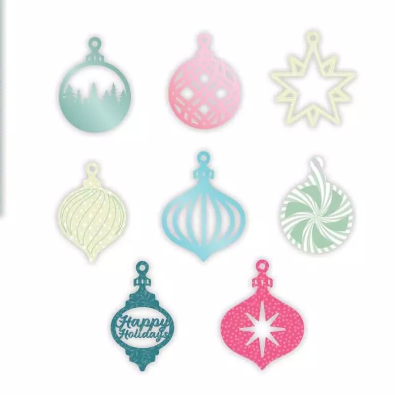 Powdered Christmas Cheer Embellishments