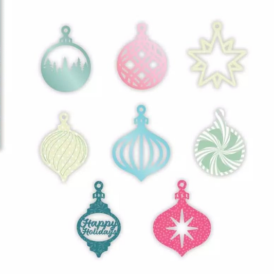 Powdered Christmas Cheer Embellishments