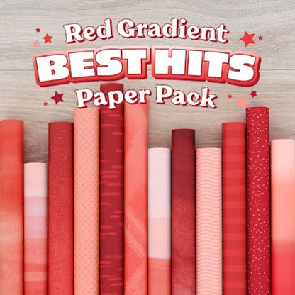 Red Gradient Best Hits Designer Paper Pack