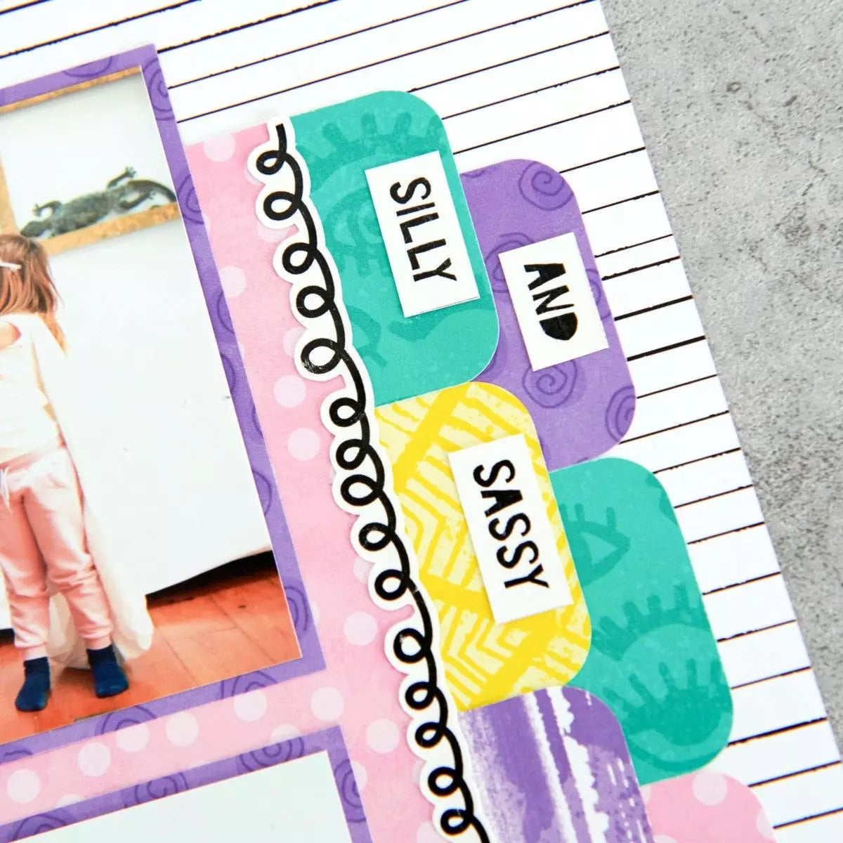 Super Duper Girl Tone-on-Tone Paper Pack