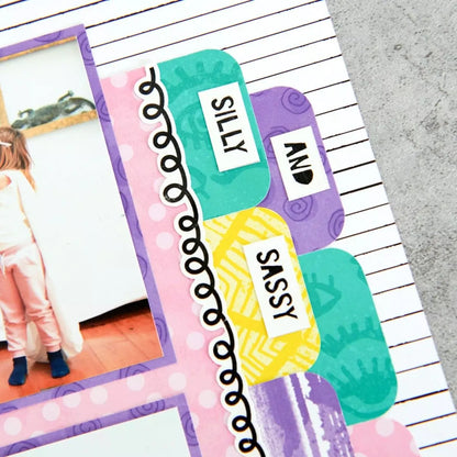 Super Duper Girl Tone-on-Tone Paper Pack